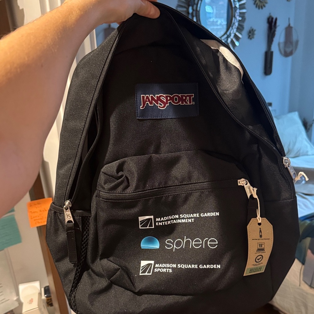 Jansport Black Backpack Msg Custom Merch! - image 1